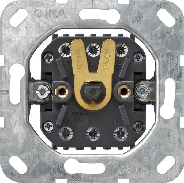Module bouton-poussoir / interrupteur de stores 10A 250 V~ pour plaque de finition avec manette