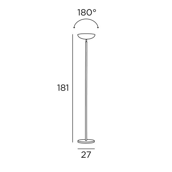 Staanlamp in gestructureerd Wit