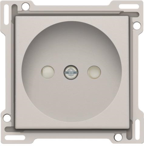 Finishing set for socket outlet without earthing, with safety shutter, flush-mounting depth 21mm lig