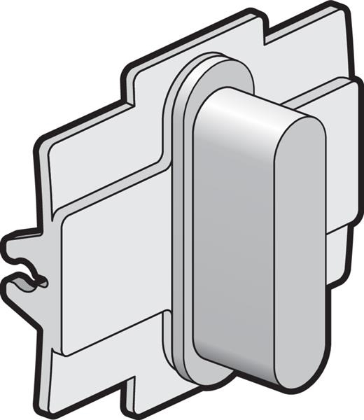 Niko rocker voor enkelvoudige schakelfuncties, Aluminium Grijs