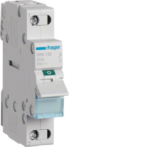 Modulaire schakelaar 1 polig 32A
