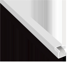 White PVC duct 16 x 16 mm adhesive with cover