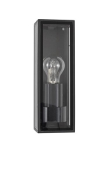 Sorren Anthracite die - casting Aluminium & clear glass Led E27 1 x 12W 220 - 240V IP65 Bulb exclude
