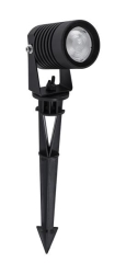 Stake Black Aluminium & glass Led 5W 378lm 3000K CRI > 80 100 - 240V 50Hz stralingshoek 21.2° IP65 D