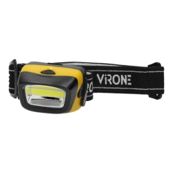 Led COB hoofdlamp 3W, 170lm, 3 x AAA, beweegbare lichtkop