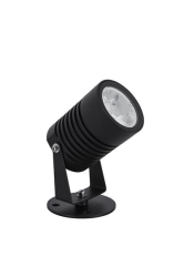Fend Black Aluminium & glass Led 10W 742lm 3000K CRI > 80 100 - 240V angle du faisceau 24° IP65 D: 6