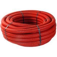 Protection tube with wire puller Red diameter 50mm roll of 50m